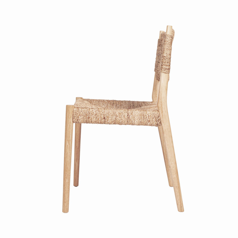 Rowena Interiors Seagrove Woven Water Hyacinth and Rubberwood